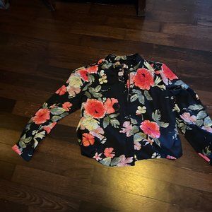 Floral Bomber Jacket